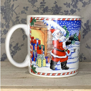 Vintage Sakura Santa's Wonderland Polar Bear 1996 Mug